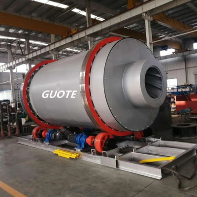 Máquina de secagem rotativa de areia de minério controlada por PLC, com certificação CE ISO