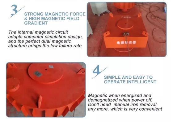 Fornecimento de peças de reposição Anytime 750 KG Disc Suspend Electromagnetic Mineral Separator