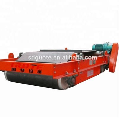 Separador magnético de auto descarga por correia para remoção de ferro do material do transportador