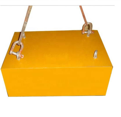 Separador de ferro permanente de correia transversal de limpeza manual com funcionamento motorizado elétrico