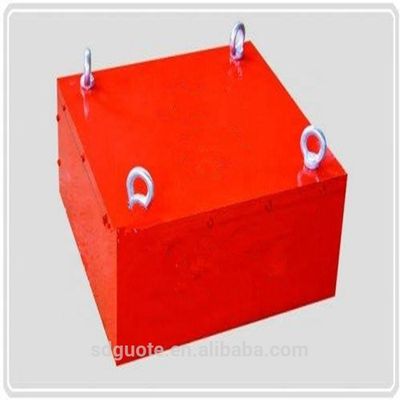 Separador de ferro permanente de correia transversal de limpeza manual com funcionamento motorizado elétrico