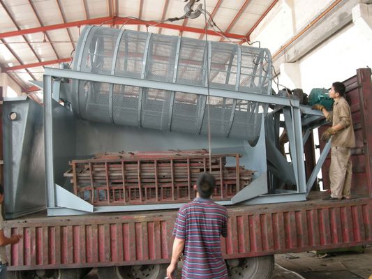 Máquina de peneiramento por tambor de tipo rolante de aço inoxidável para peneiramento de separação de 2200 kg