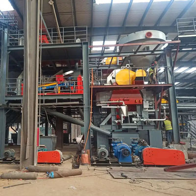 Máquina de processamento de areia de sílica para produção de materiais de vidro