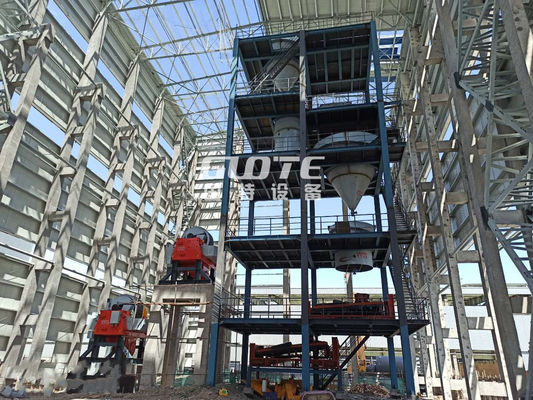 Instalação de processamento de areia de sílica de 100TPH para máquina de fracturação de petróleo na mineração de energia