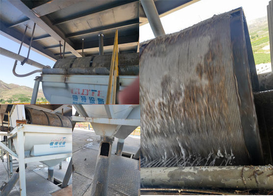 Ecrã de tambor rotativo de capacidade diferente para separação de mineração separador de gravidade