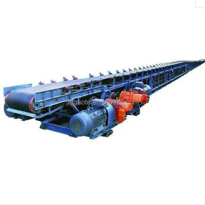 Sistema de transportador de correia de rolos industrial com padrão CE ISO e componentes do núcleo PLC