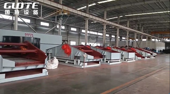 Máquina de triagem de sal seco vibratório com tela vibratória linear e motor de vibração