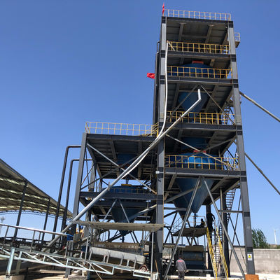 Instalação de mineração e processamento de areia de sílica de quartzo com sistema de lavagem de areia de sílica pura