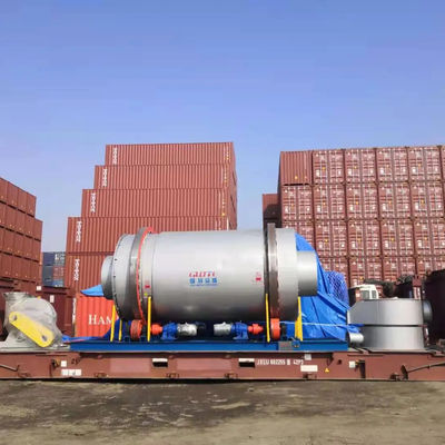 Secador industrial de três tambores para secagem automática de lama de areia em grande escala