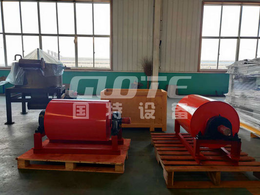 1200-5000 Gauss Seco Rotativo Permanente Magnético Separador Tambor Polia para transportador de correia