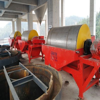 Separador de minerais de tambor Separador magnético úmido para inspecção de saída por vídeo na mineração de energia