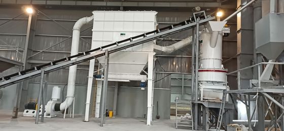 Instalação de moagem de pó de sílica controlada por PLC para componentes e materiais essenciais