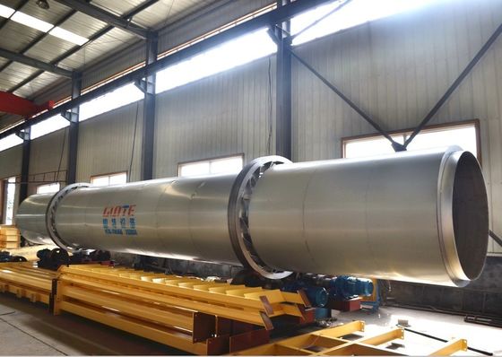 SUS304L Secador rotativo de areia de sílica 3 tambor para longa vida útil na indústria de mineração de energia