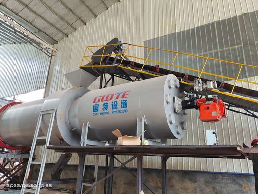 SUS304L Secador rotativo de areia de sílica 3 tambor para longa vida útil na indústria de mineração de energia