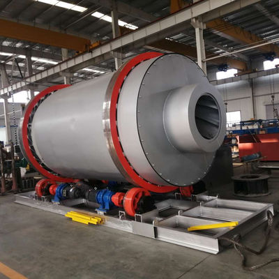 Secador de barril de três cilindros rotativos para materiais granulares e em pó de 20-40 mm