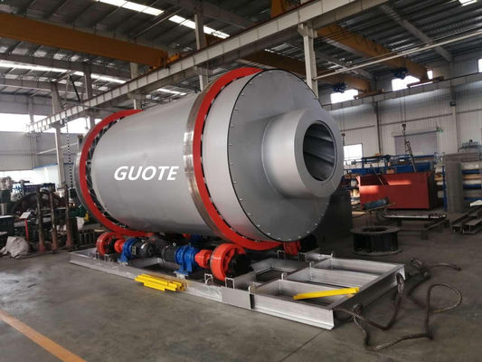 Secador rotativo de tambor de gás de mineração com baixo consumo de combustível e capacidade de 6-45 t/h