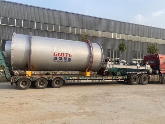 Secador rotativo de tambor de gás de mineração com baixo consumo de combustível e capacidade de 6-45 t/h