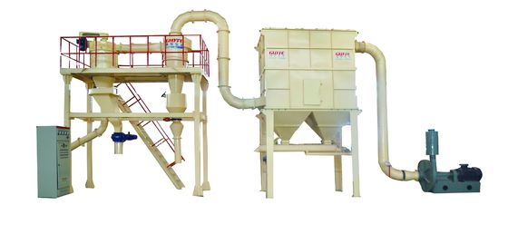 Linha de produção de separadores de ar para classificadores de pó de carbonato de cálcio com estrutura de aço