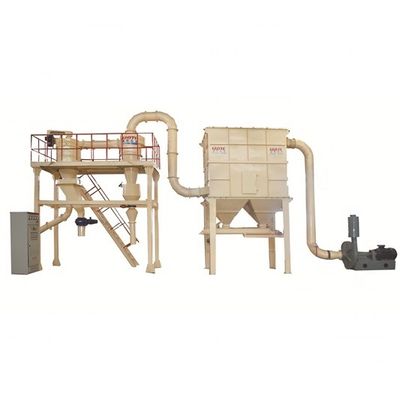 Separador de espirais 325 Malha de pó seco 2-150 Micron Classificador de ar para classificação vertical