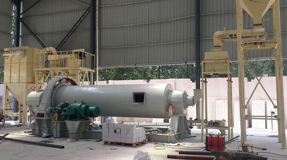 Máquina de moagem de bolas de revestimento de alumínio interno para moagem de areia de quartzo em pó 1 controlada por PLC
