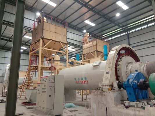 710-1500 r/min Blower Rotating Speed Stone Grinding Crushing Ball Mill com alta pureza