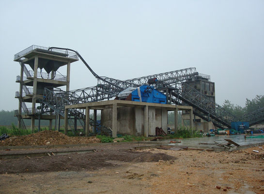 Máquina de fabricação de areia de vidro de pedra de quartzo de grande produção Linha de produção para processamento de minério