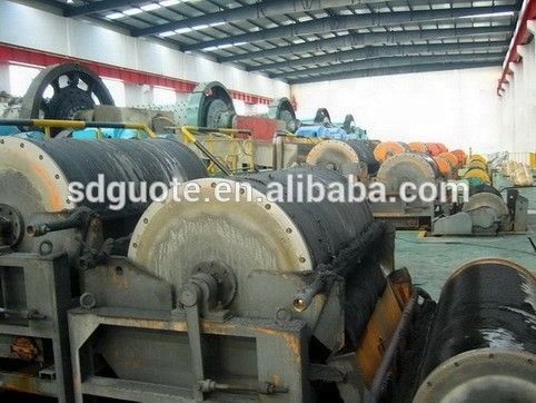 Tamanho do cilindro 400*600 mm Separador magnético de tambor úmido e seco para instalação de processamento de areia de ferro